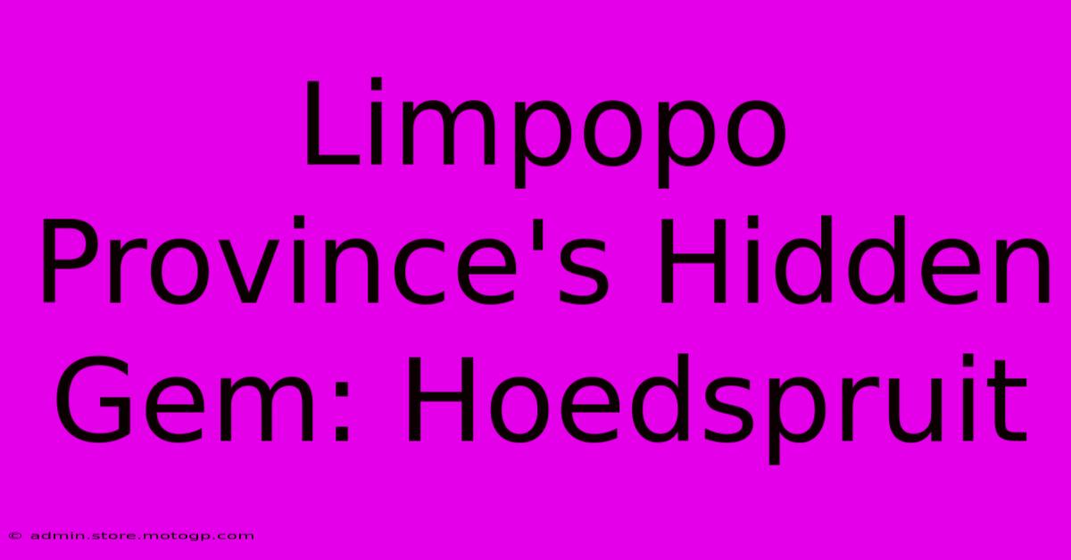 Limpopo Province's Hidden Gem: Hoedspruit