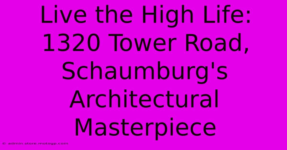 Live The High Life: 1320 Tower Road, Schaumburg's Architectural Masterpiece