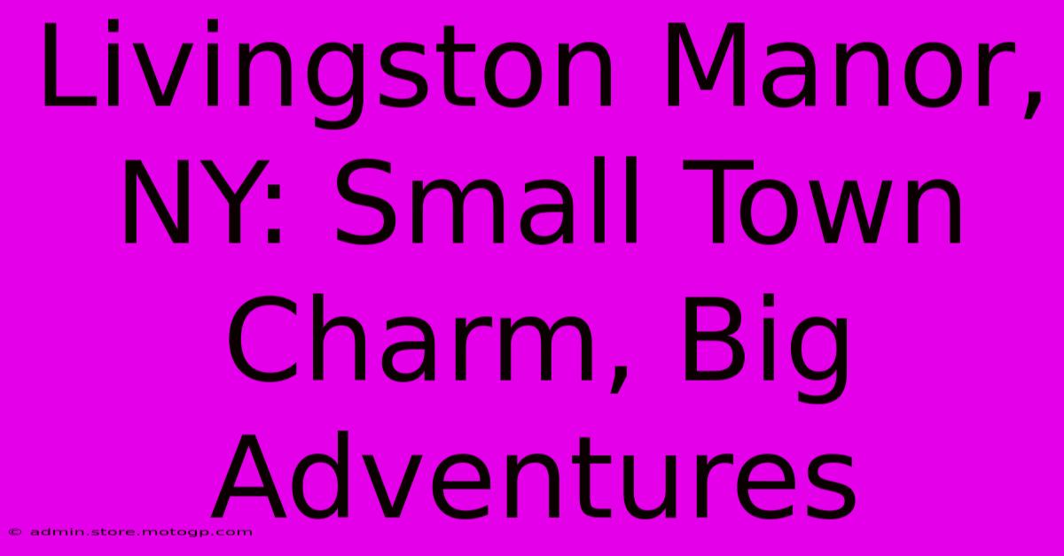 Livingston Manor, NY: Small Town Charm, Big Adventures