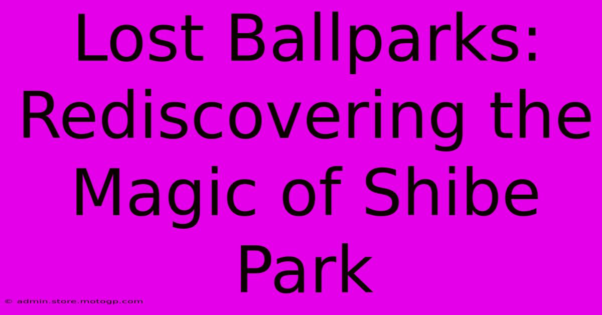 Lost Ballparks: Rediscovering The Magic Of Shibe Park