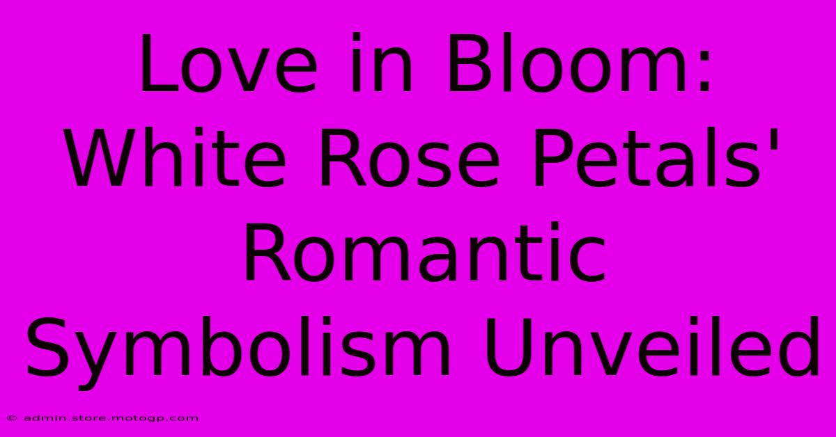 Love In Bloom: White Rose Petals' Romantic Symbolism Unveiled