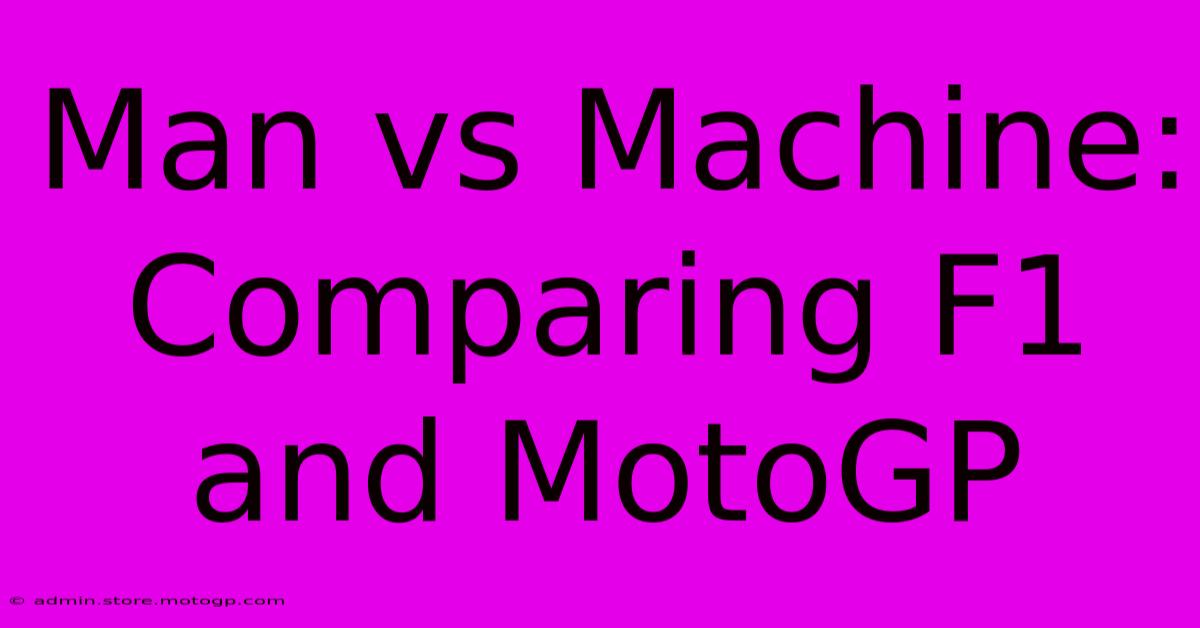 Man Vs Machine: Comparing F1 And MotoGP