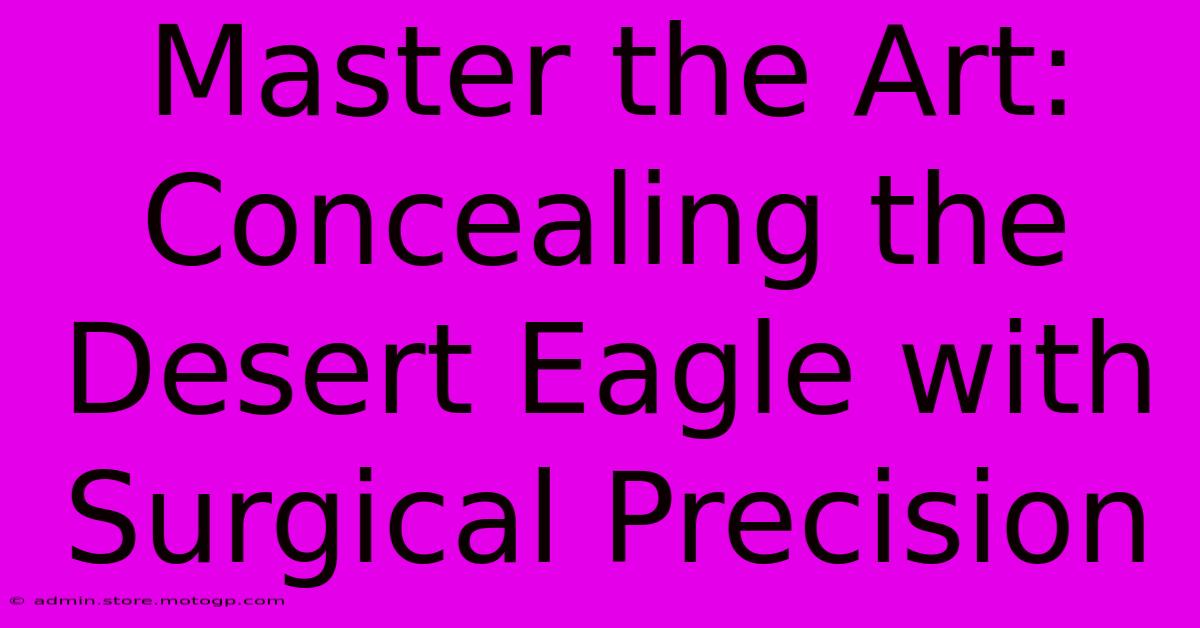 Master The Art: Concealing The Desert Eagle With Surgical Precision