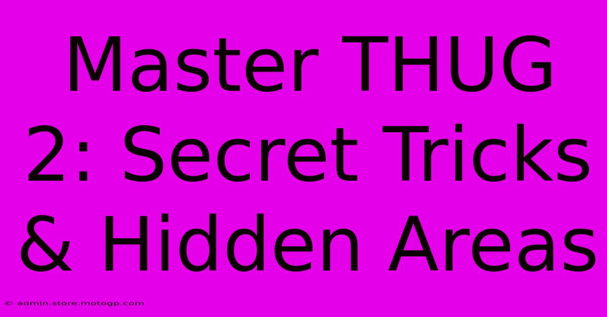 Master THUG 2: Secret Tricks & Hidden Areas