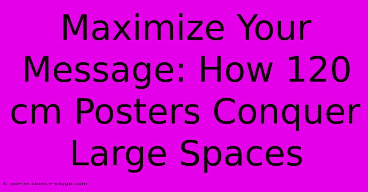 Maximize Your Message: How 120 Cm Posters Conquer Large Spaces