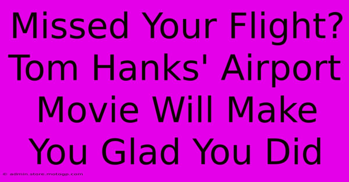 Missed Your Flight? Tom Hanks' Airport Movie Will Make You Glad You Did