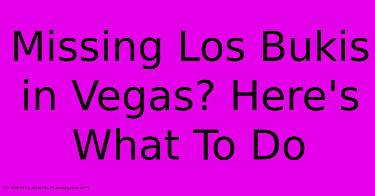 Missing Los Bukis In Vegas? Here's What To Do