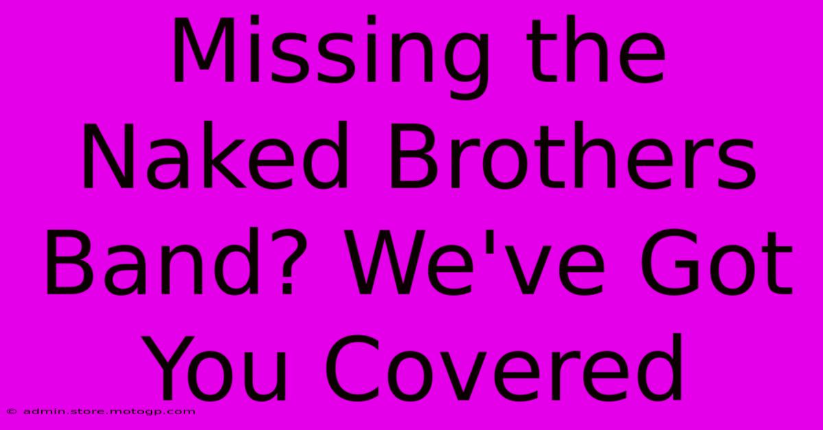 Missing The Naked Brothers Band? We've Got You Covered