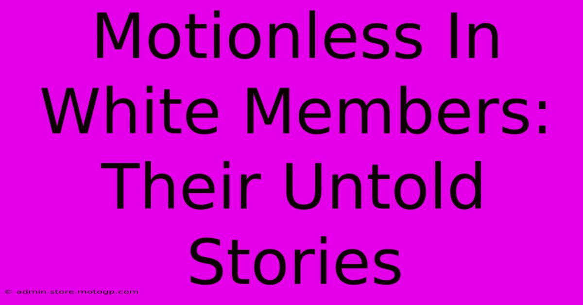 Motionless In White Members: Their Untold Stories