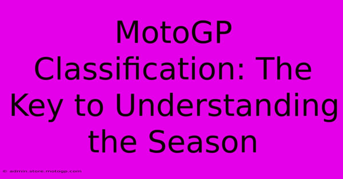 MotoGP Classification: The Key To Understanding The Season