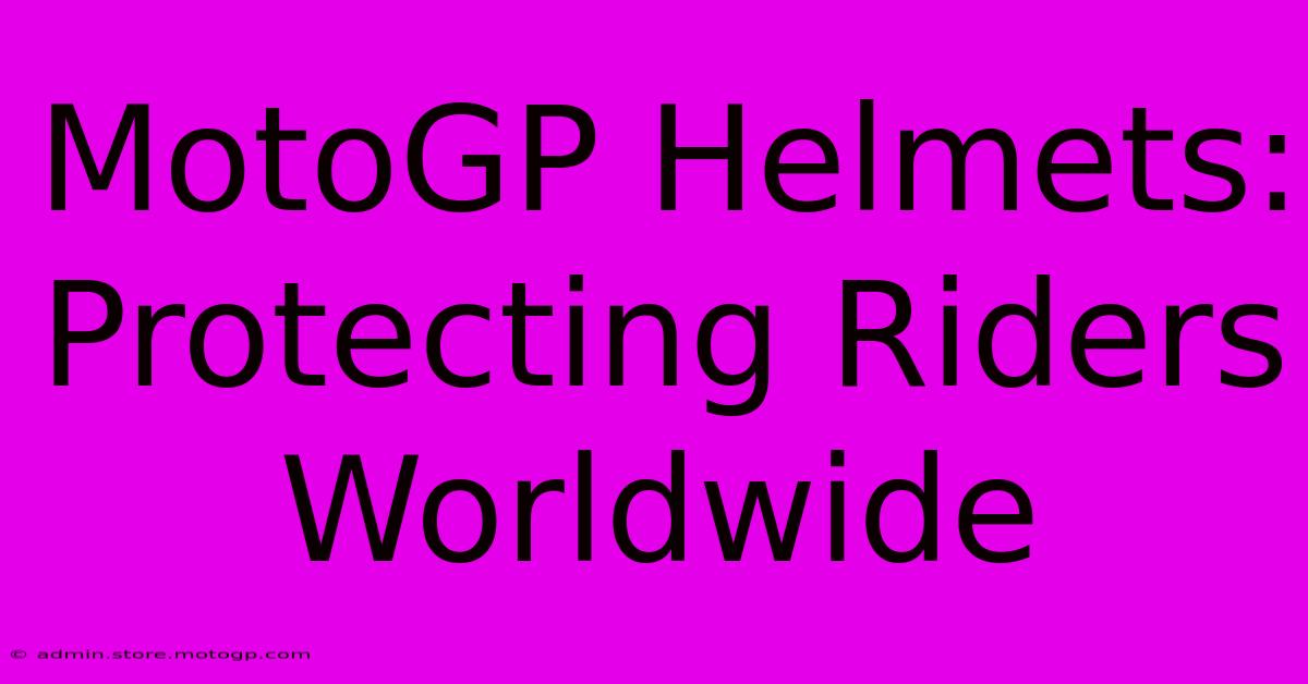 MotoGP Helmets: Protecting Riders Worldwide