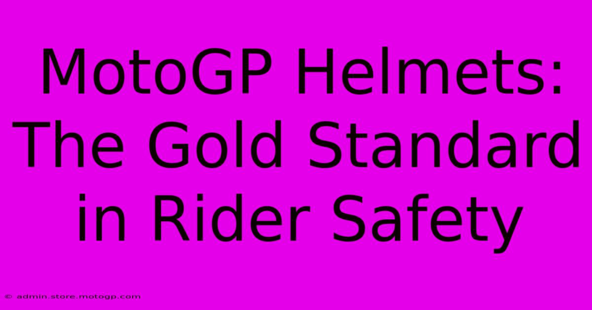 MotoGP Helmets: The Gold Standard In Rider Safety