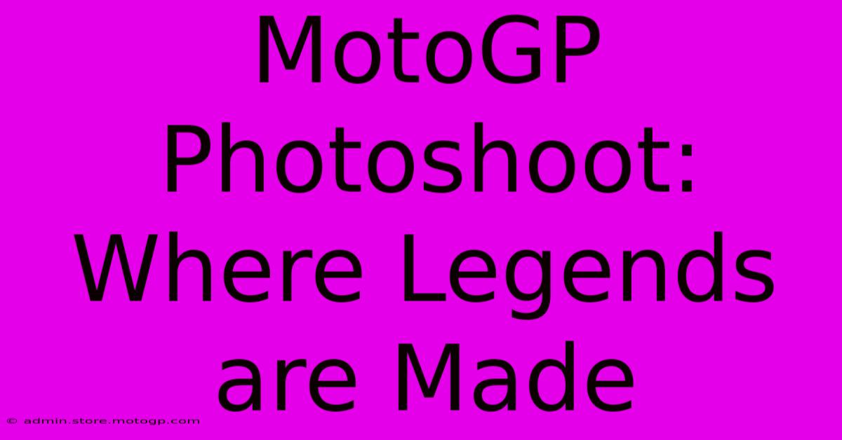 MotoGP Photoshoot: Where Legends Are Made