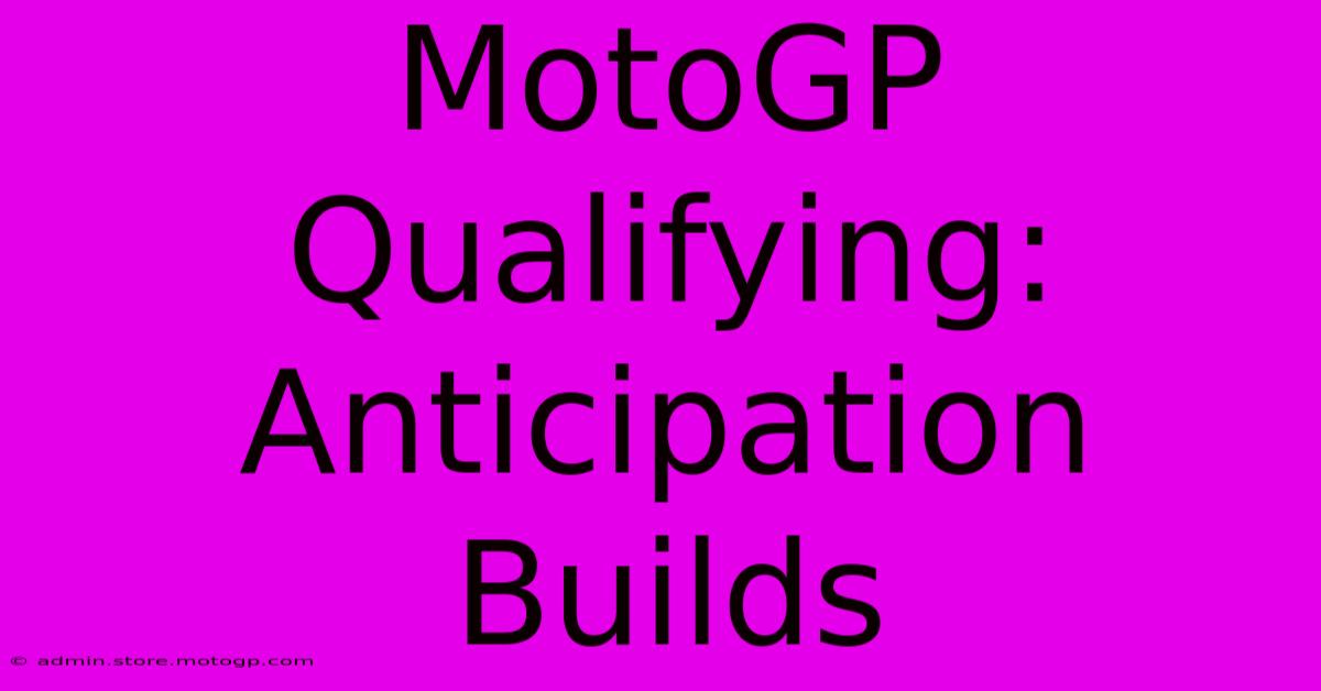 MotoGP Qualifying: Anticipation Builds