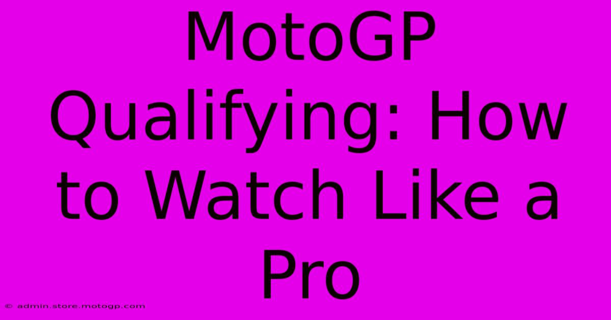 MotoGP Qualifying: How To Watch Like A Pro