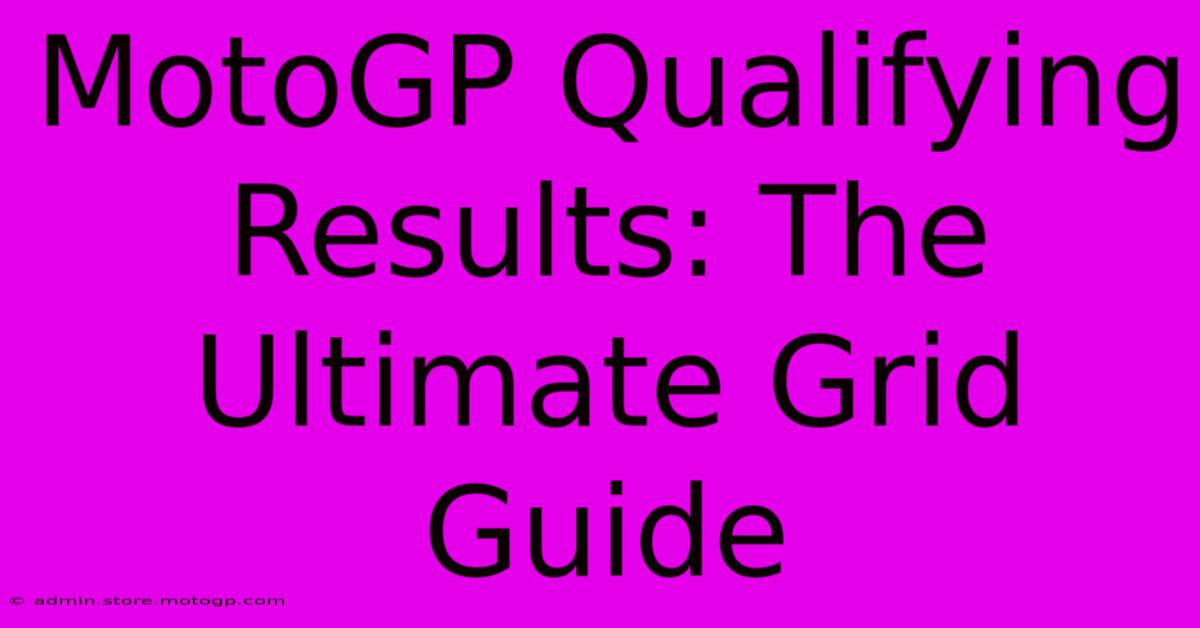 MotoGP Qualifying Results: The Ultimate Grid Guide