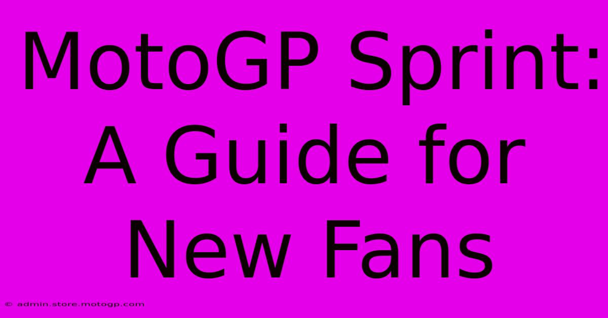 MotoGP Sprint: A Guide For New Fans