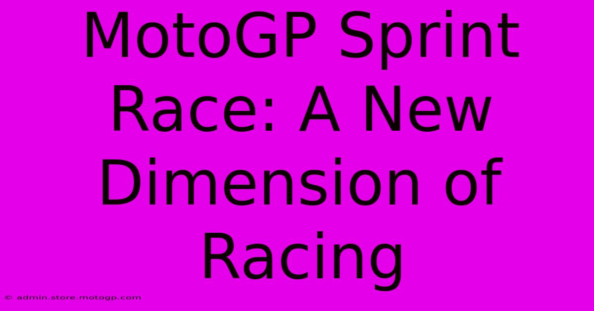 MotoGP Sprint Race: A New Dimension Of Racing