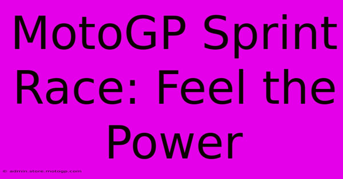 MotoGP Sprint Race: Feel The Power