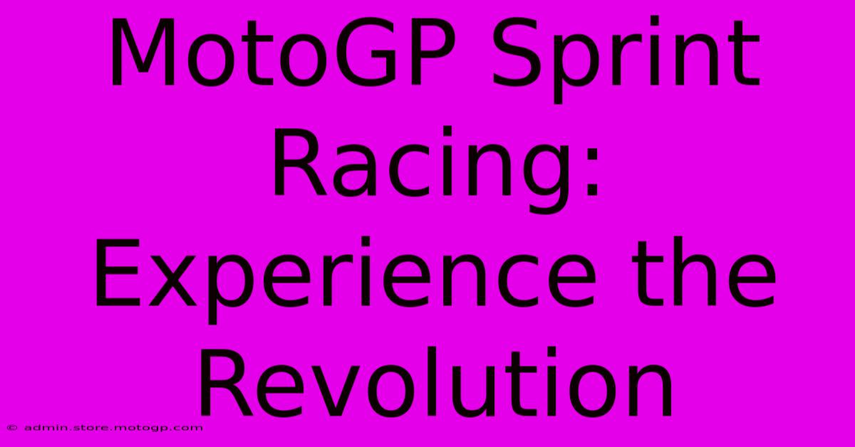 MotoGP Sprint Racing: Experience The Revolution