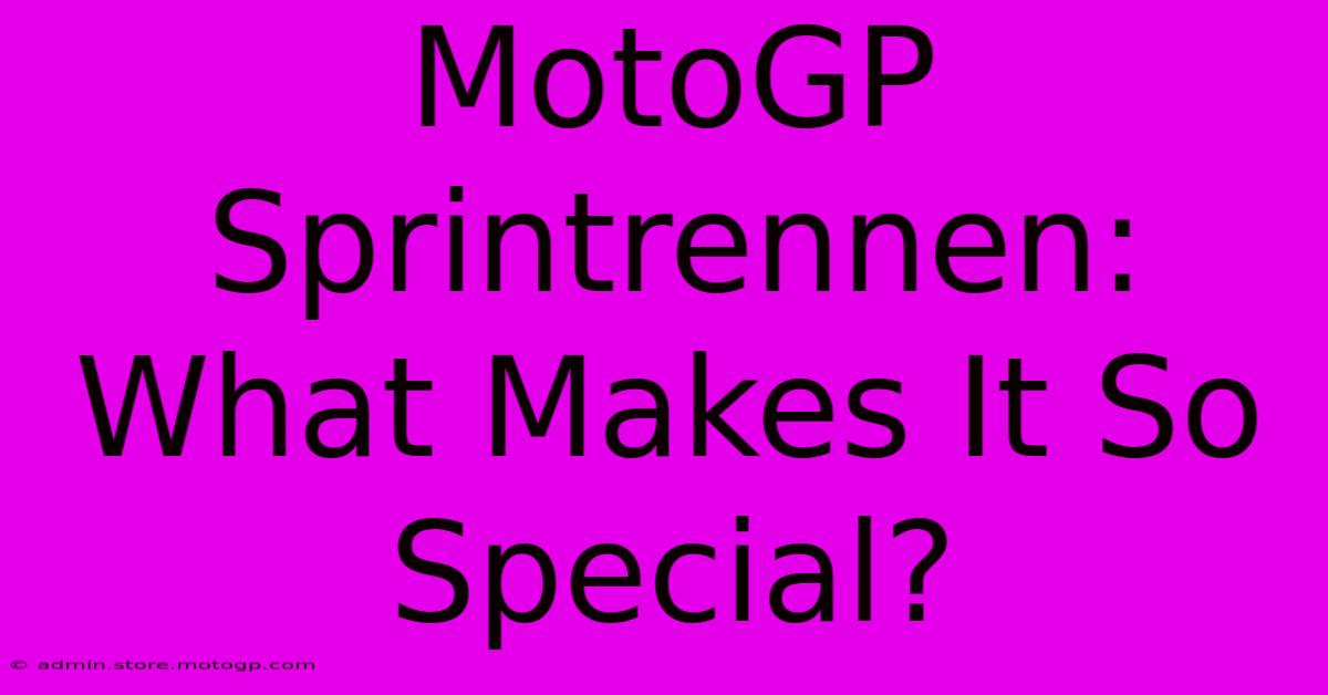 MotoGP Sprintrennen: What Makes It So Special?