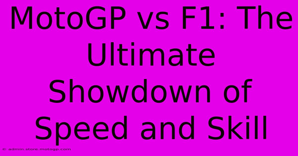 MotoGP Vs F1: The Ultimate Showdown Of Speed And Skill