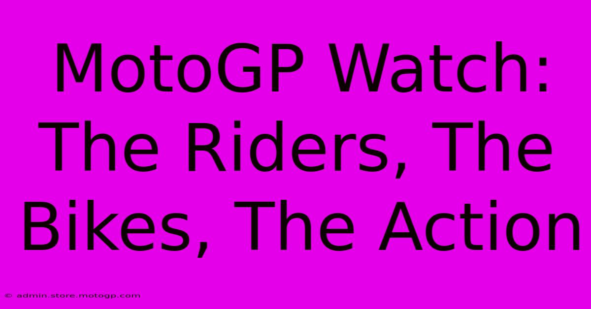 MotoGP Watch: The Riders, The Bikes, The Action