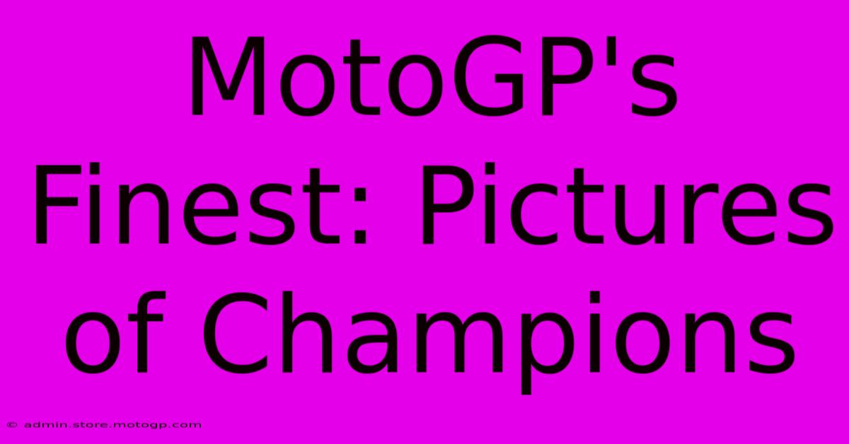 MotoGP's Finest: Pictures Of Champions