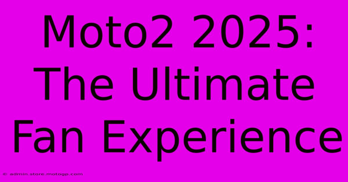 Moto2 2025:  The Ultimate Fan Experience