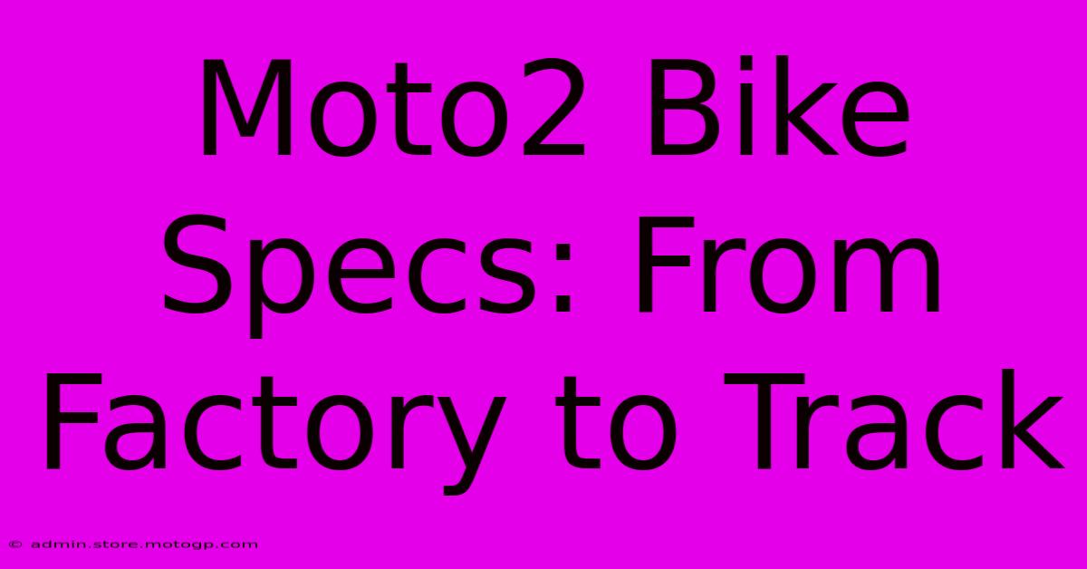 Moto2 Bike Specs: From Factory To Track