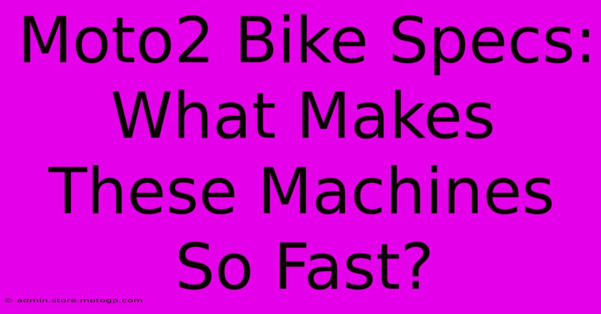 Moto2 Bike Specs: What Makes These Machines So Fast?