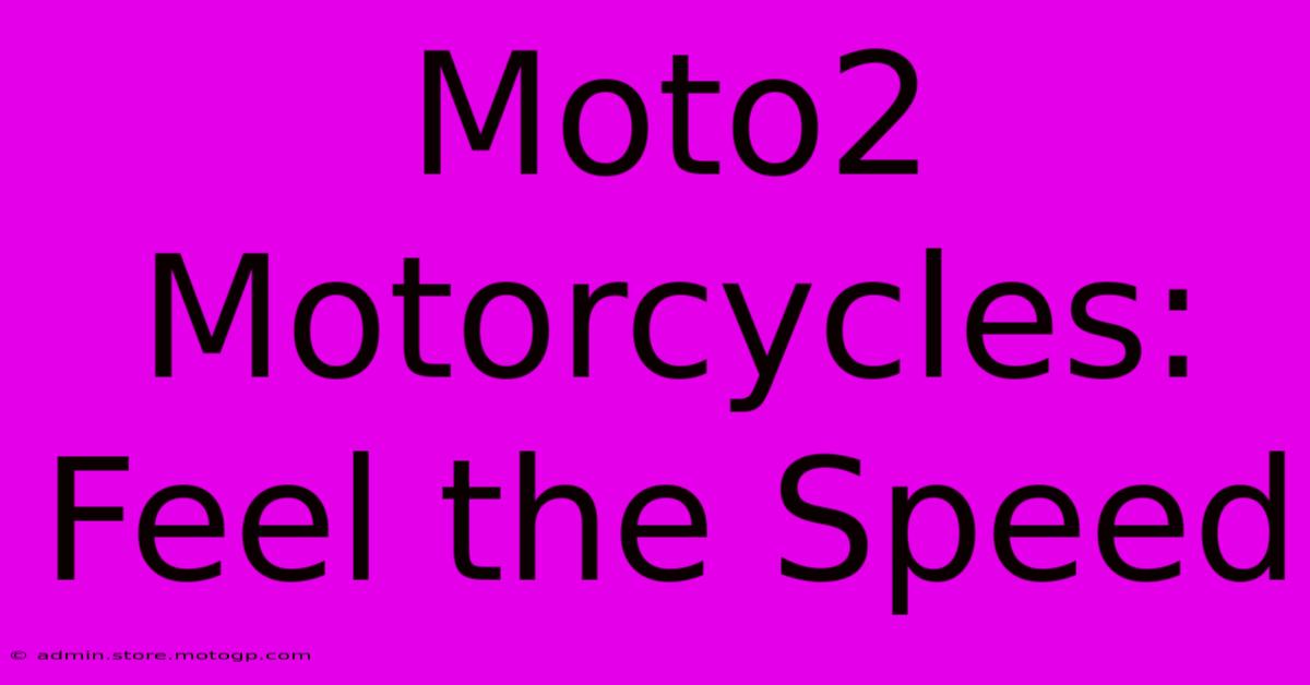 Moto2 Motorcycles: Feel The Speed