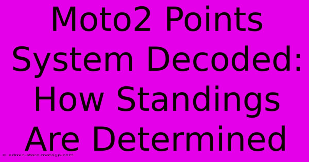 Moto2 Points System Decoded: How Standings Are Determined