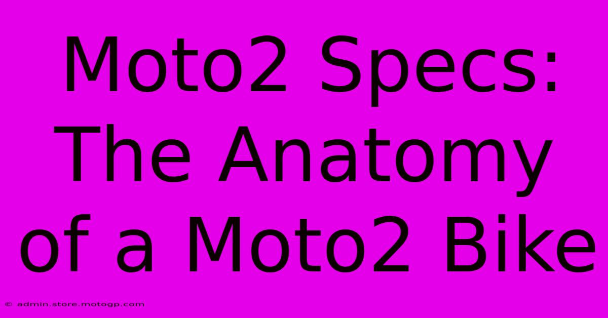 Moto2 Specs: The Anatomy Of A Moto2 Bike