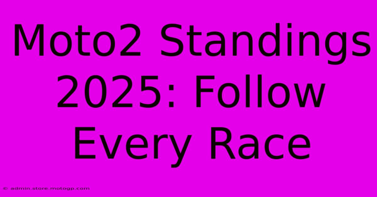 Moto2 Standings 2025: Follow Every Race