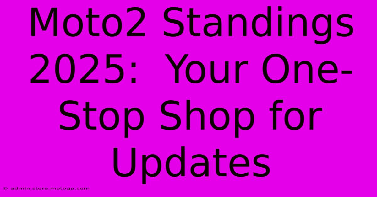 Moto2 Standings 2025:  Your One-Stop Shop For Updates