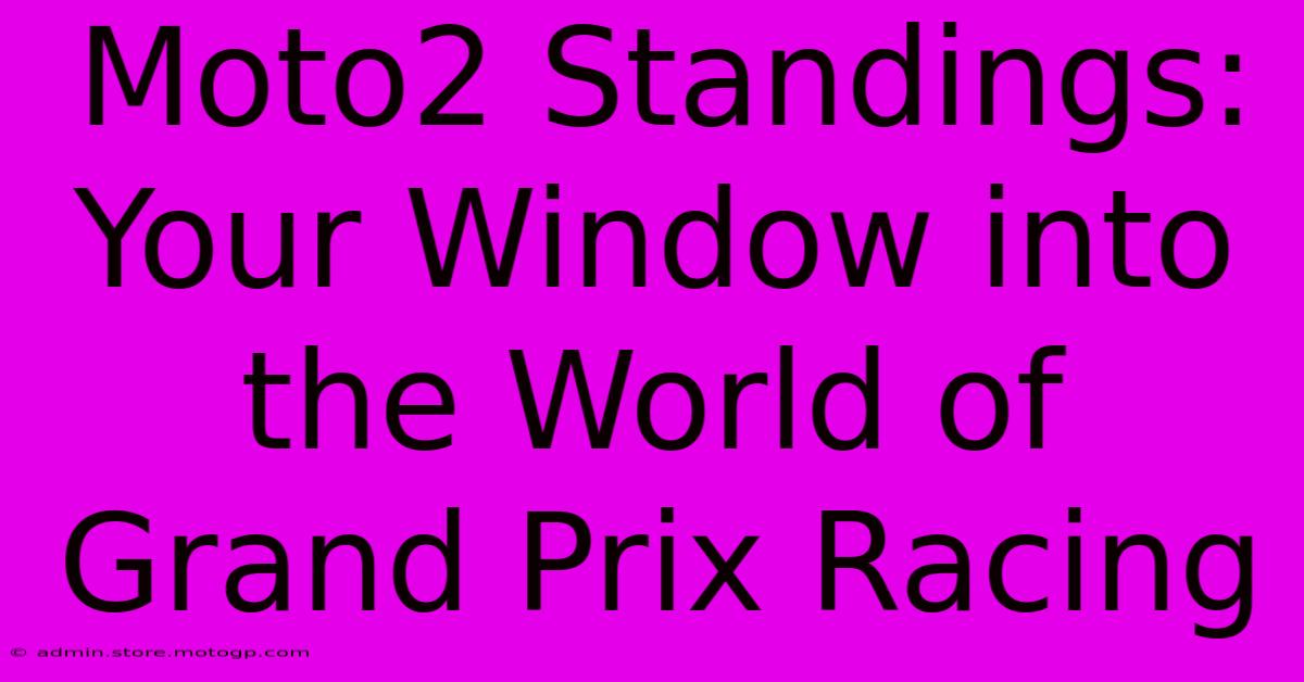 Moto2 Standings:  Your Window Into The World Of Grand Prix Racing