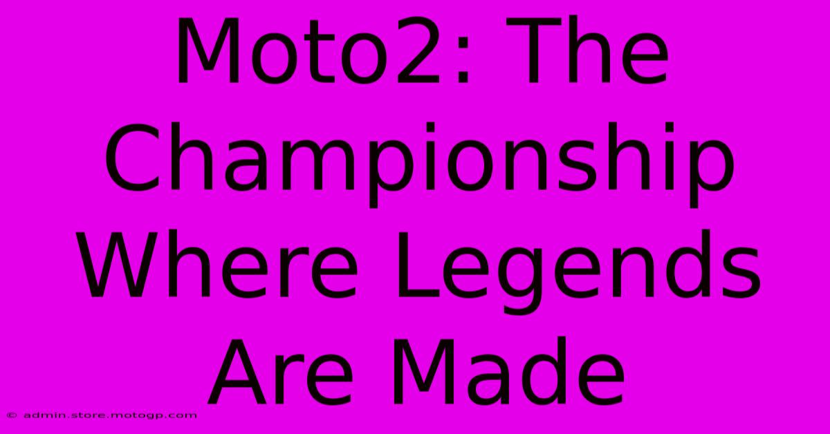 Moto2: The Championship Where Legends Are Made