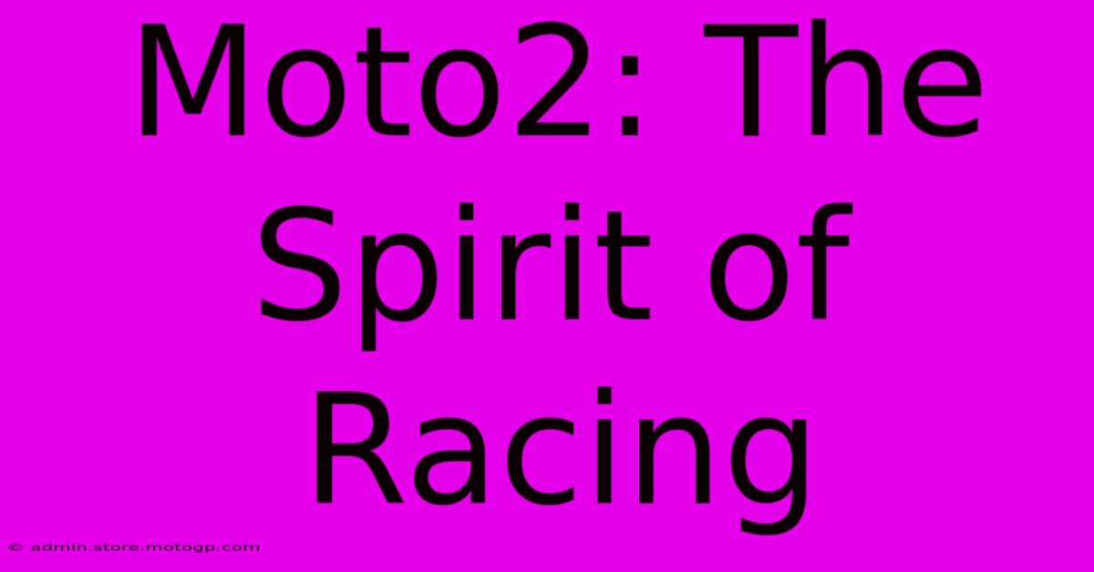 Moto2: The Spirit Of Racing