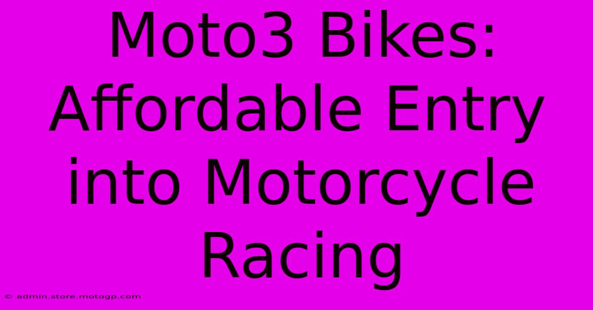 Moto3 Bikes: Affordable Entry Into Motorcycle Racing