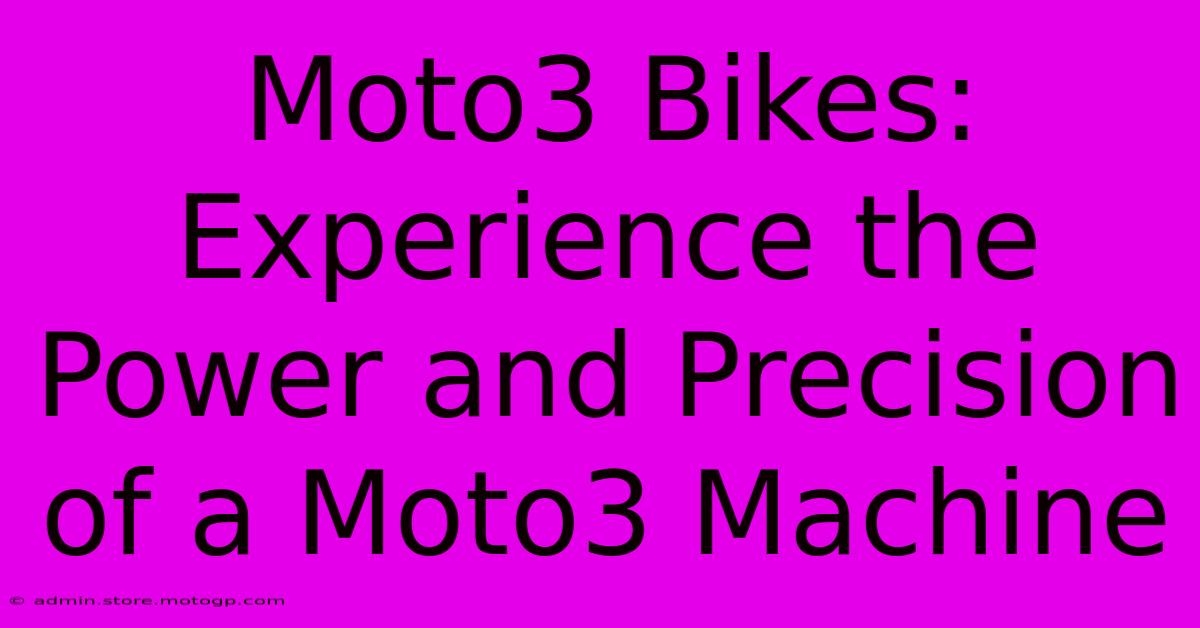 Moto3 Bikes:  Experience The Power And Precision Of A Moto3 Machine