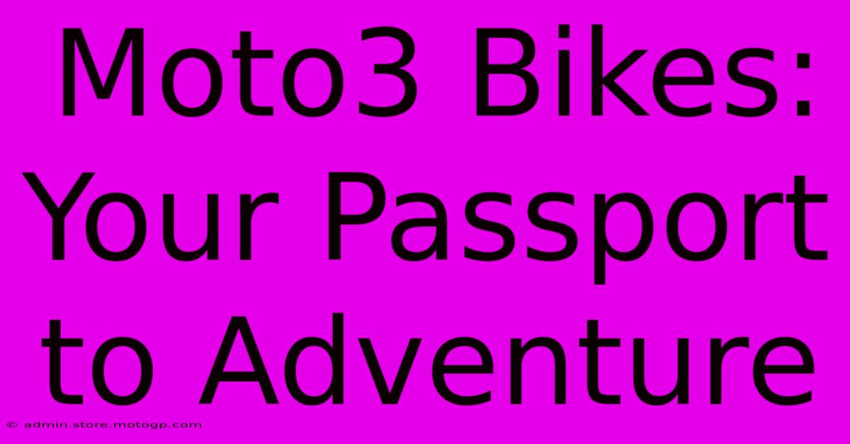 Moto3 Bikes: Your Passport To Adventure