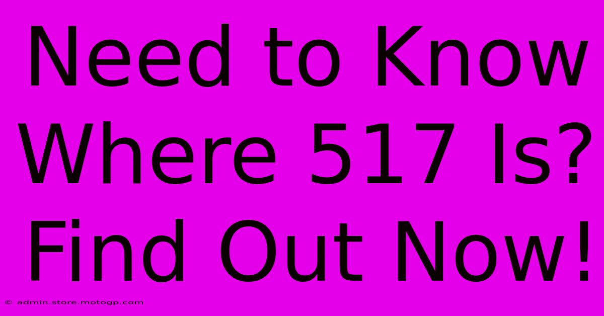 Need To Know Where 517 Is? Find Out Now!