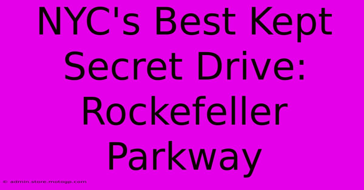 NYC's Best Kept Secret Drive: Rockefeller Parkway