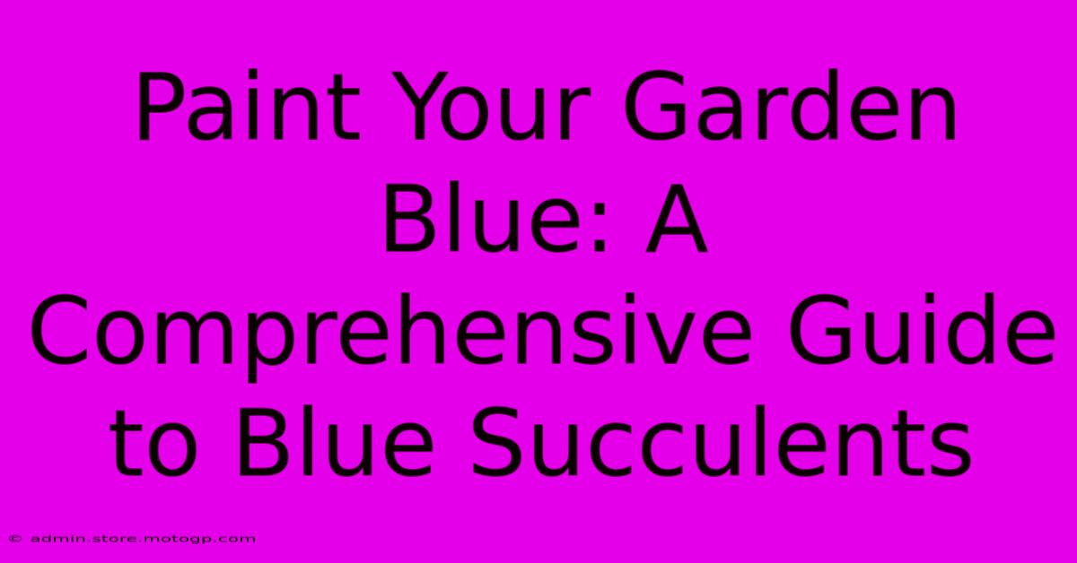 Paint Your Garden Blue: A Comprehensive Guide To Blue Succulents