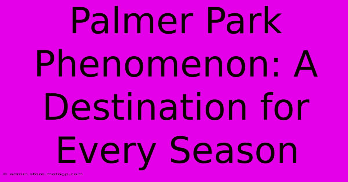 Palmer Park Phenomenon: A Destination For Every Season