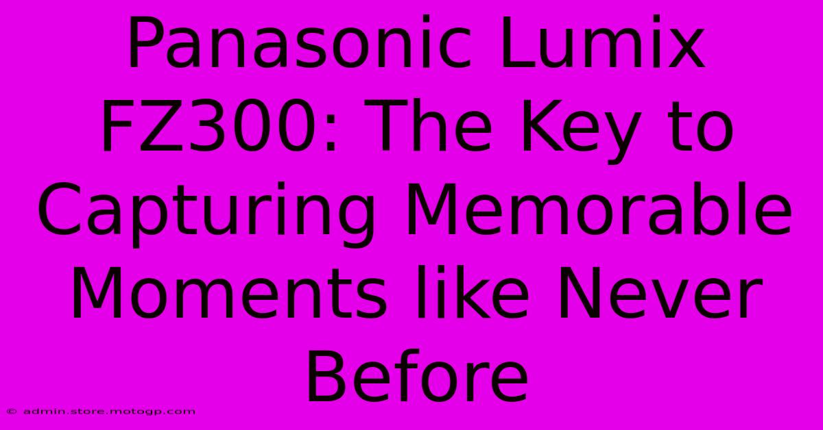 Panasonic Lumix FZ300: The Key To Capturing Memorable Moments Like Never Before