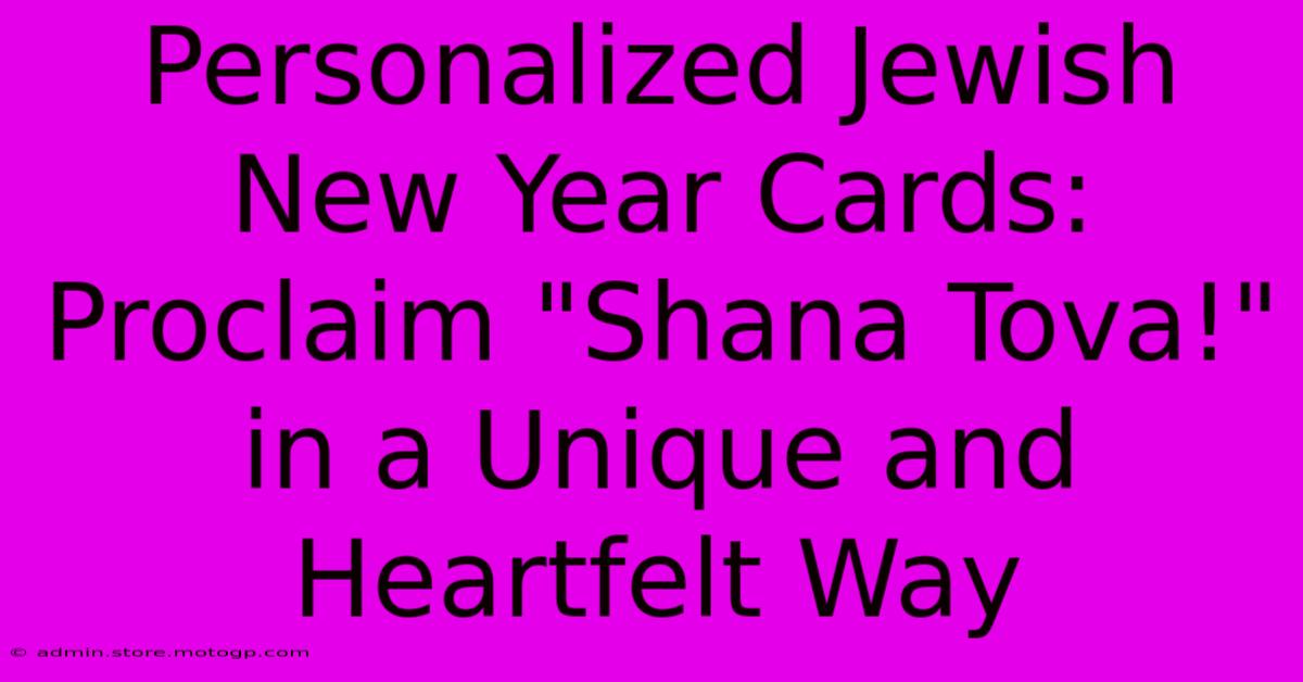 Personalized Jewish New Year Cards: Proclaim 