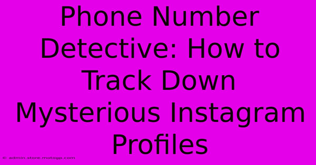 Phone Number Detective: How To Track Down Mysterious Instagram Profiles