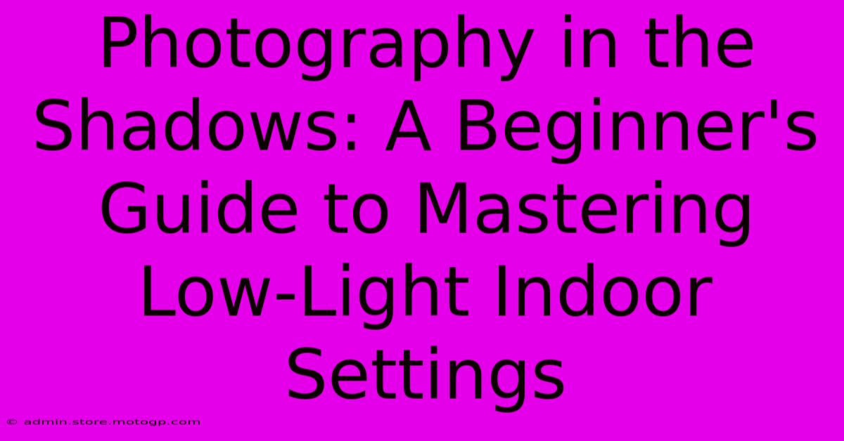 Photography In The Shadows: A Beginner's Guide To Mastering Low-Light Indoor Settings